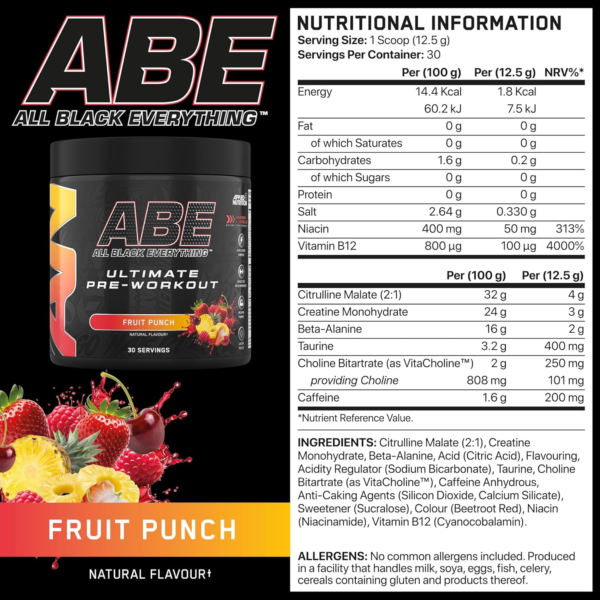 Applied Nutrition ABE® Pre-Workout – Fruit Punch